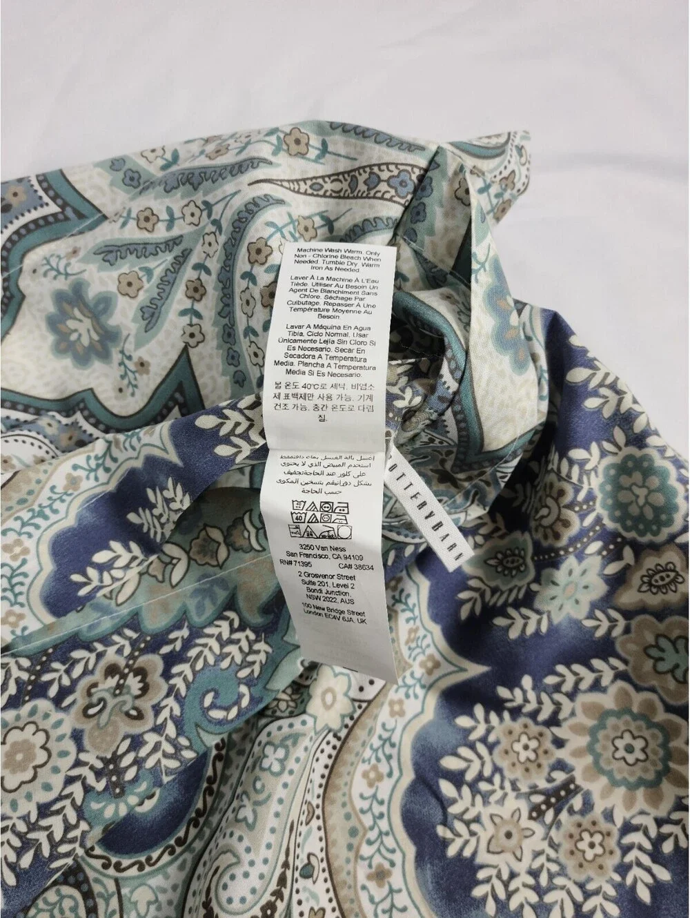 Pottery Barn Jordana Paisley King Duvet Cover & 2 Euro Shams